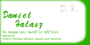 daniel halasz business card